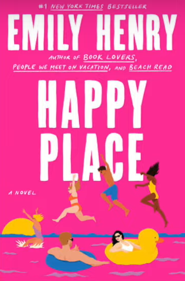 people jumping to the sea on title of book happy palace